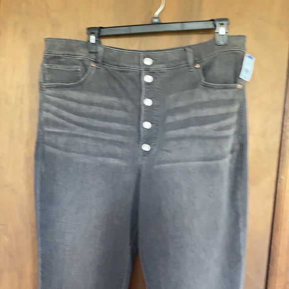 Express Super high rise slim button fly jean size 18 S - Picture 8 of 17